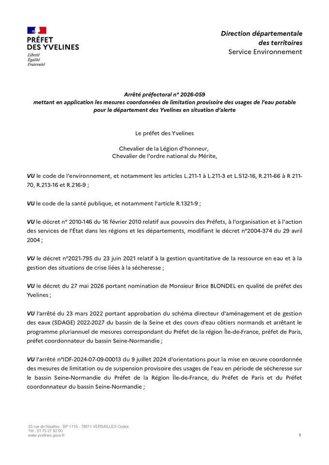 Arreté